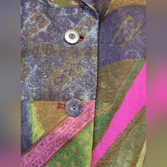 Vintage Kenzo silk blazer - Picture 3 of 11